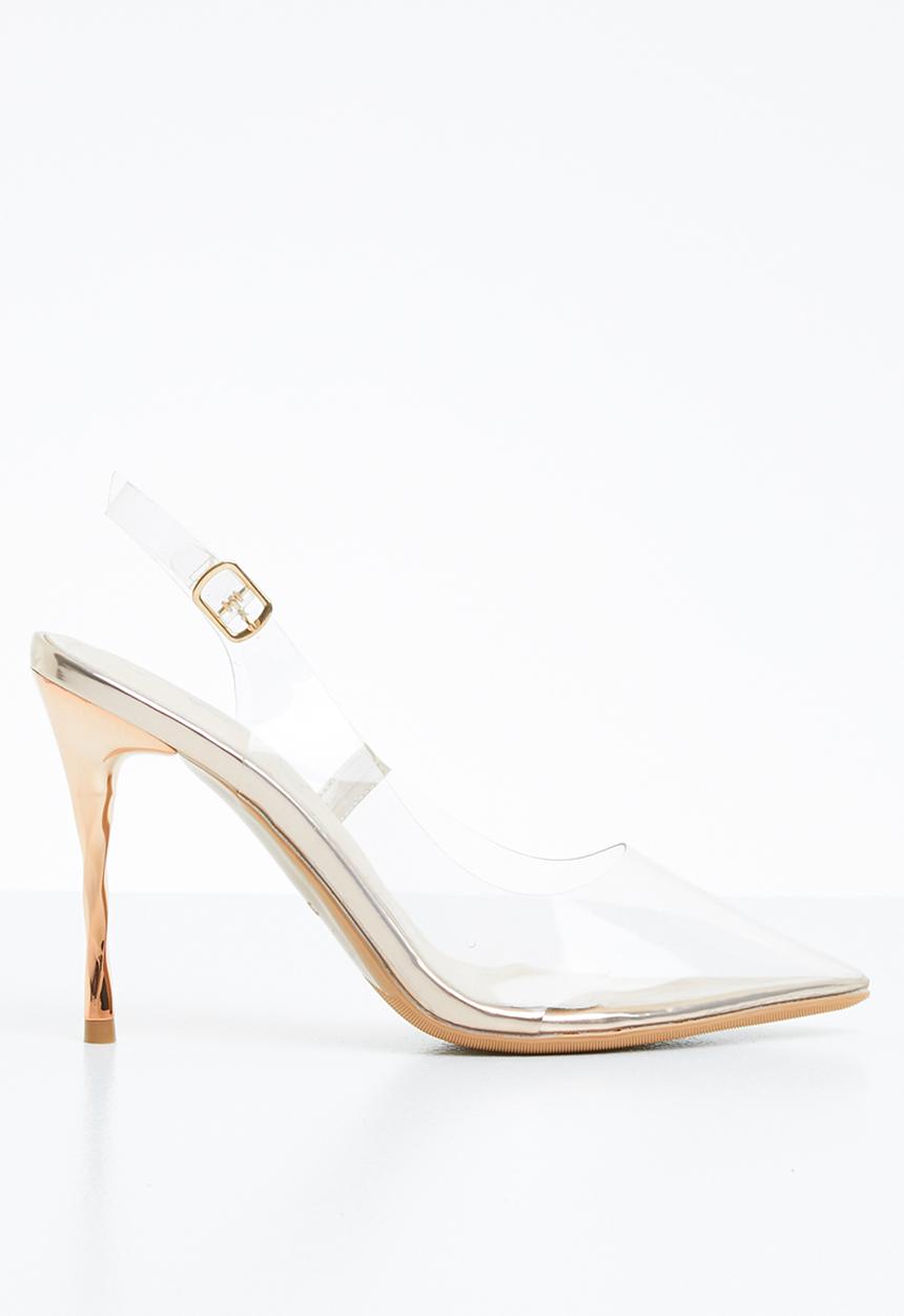 Miss Black - Gaines heel - gold