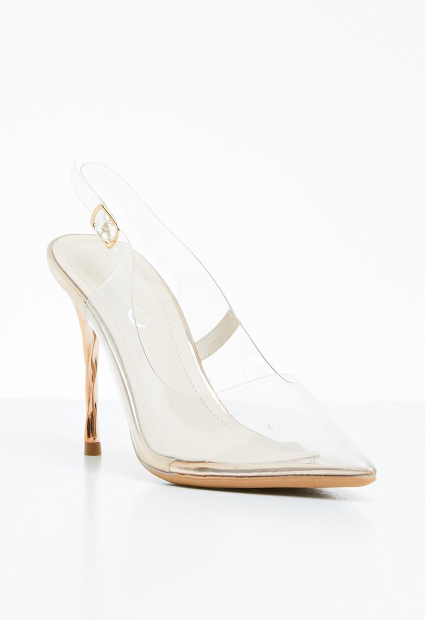 Miss Black - Gaines heel - gold