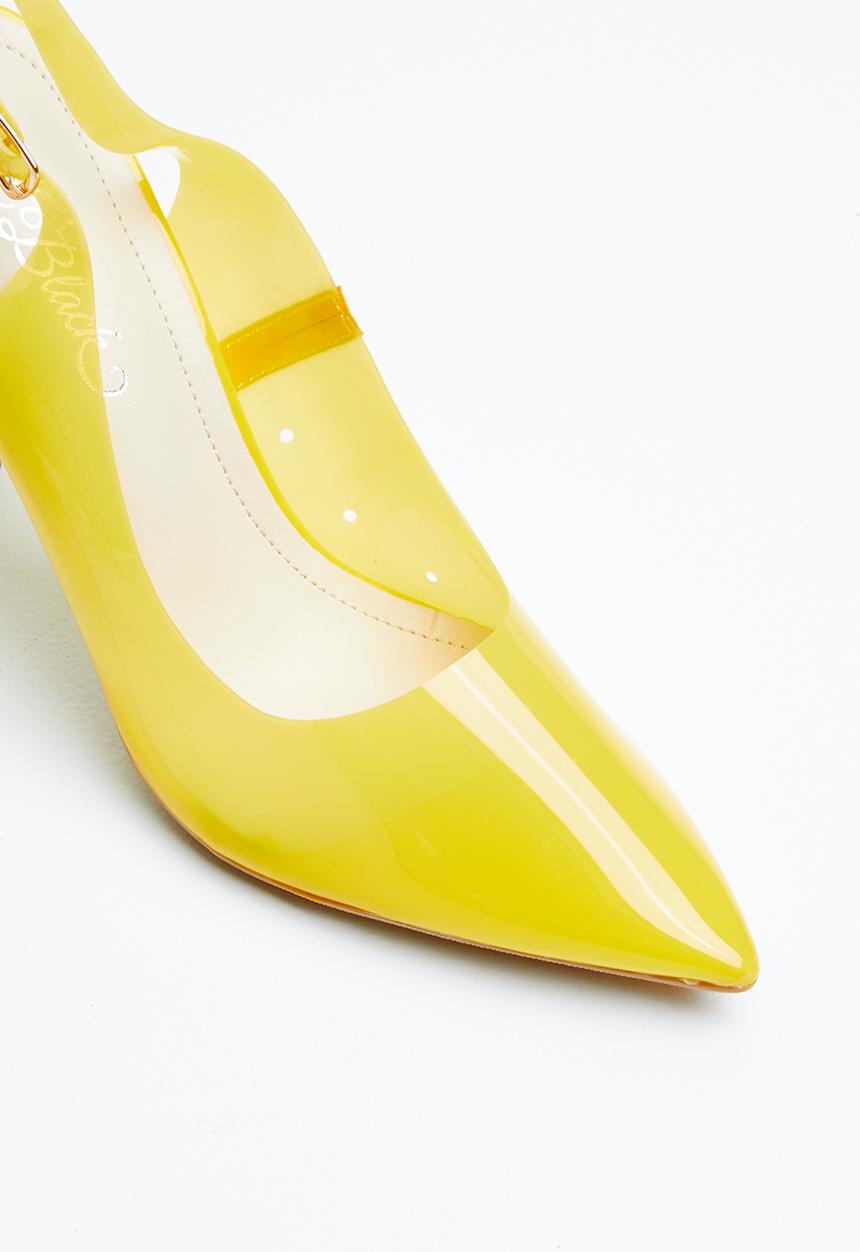 Miss Black - Gaines heel - yellow