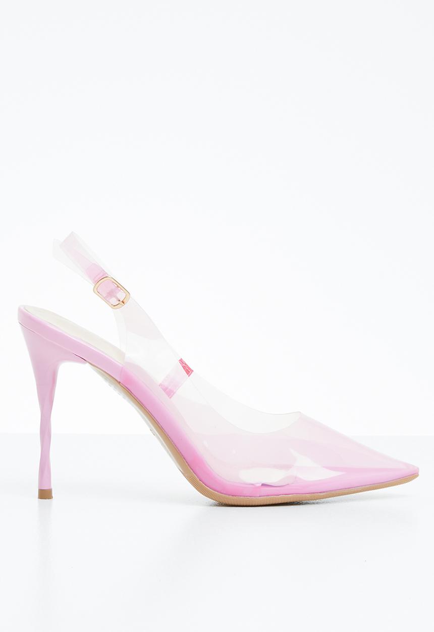 Miss Black - Translucent stiletto heel - pink