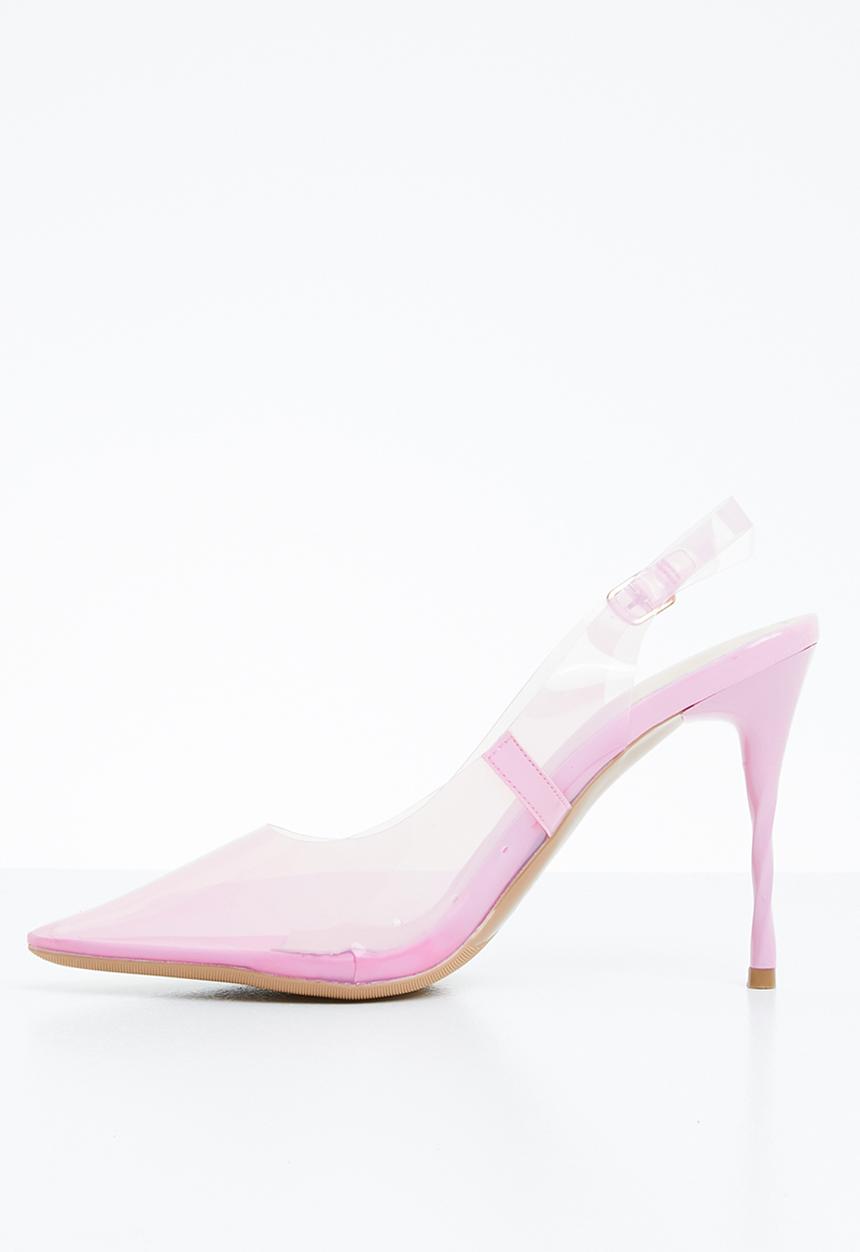 Miss Black - Translucent stiletto heel - pink