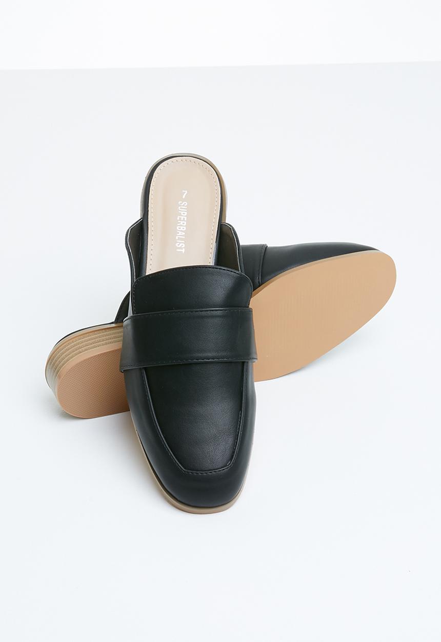 Superbalist - Faux leather mule - black