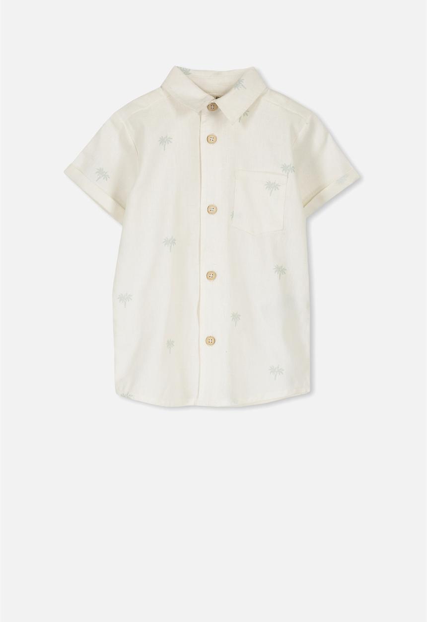 Cotton On - Zac short sleeve shirt - white