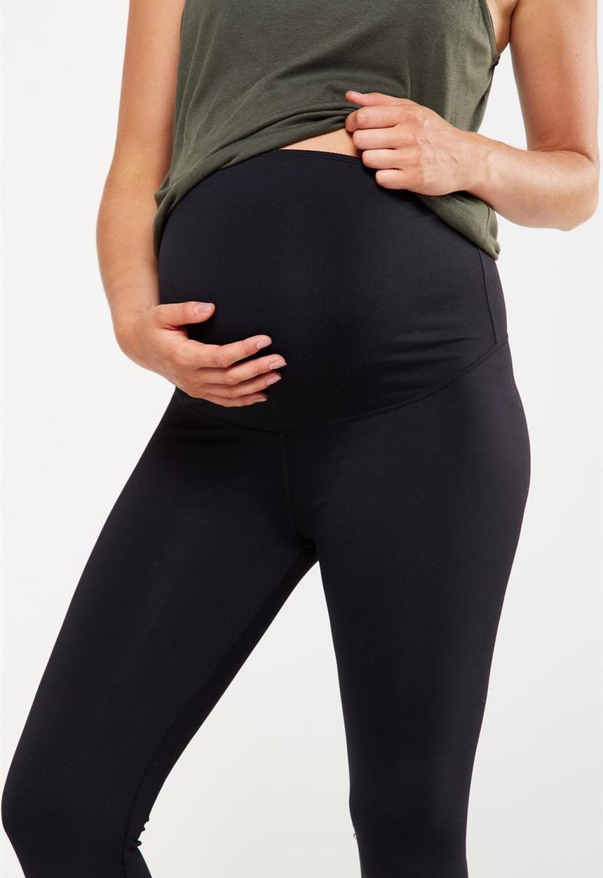 Cotton On - Maternity core capri over belly tight - black