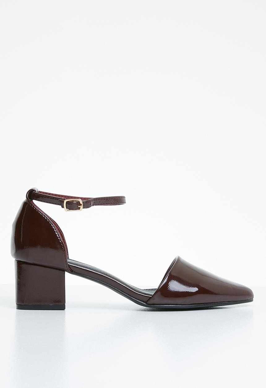 STYLE REPUBLIC - Strappy pointy heel - burgundy