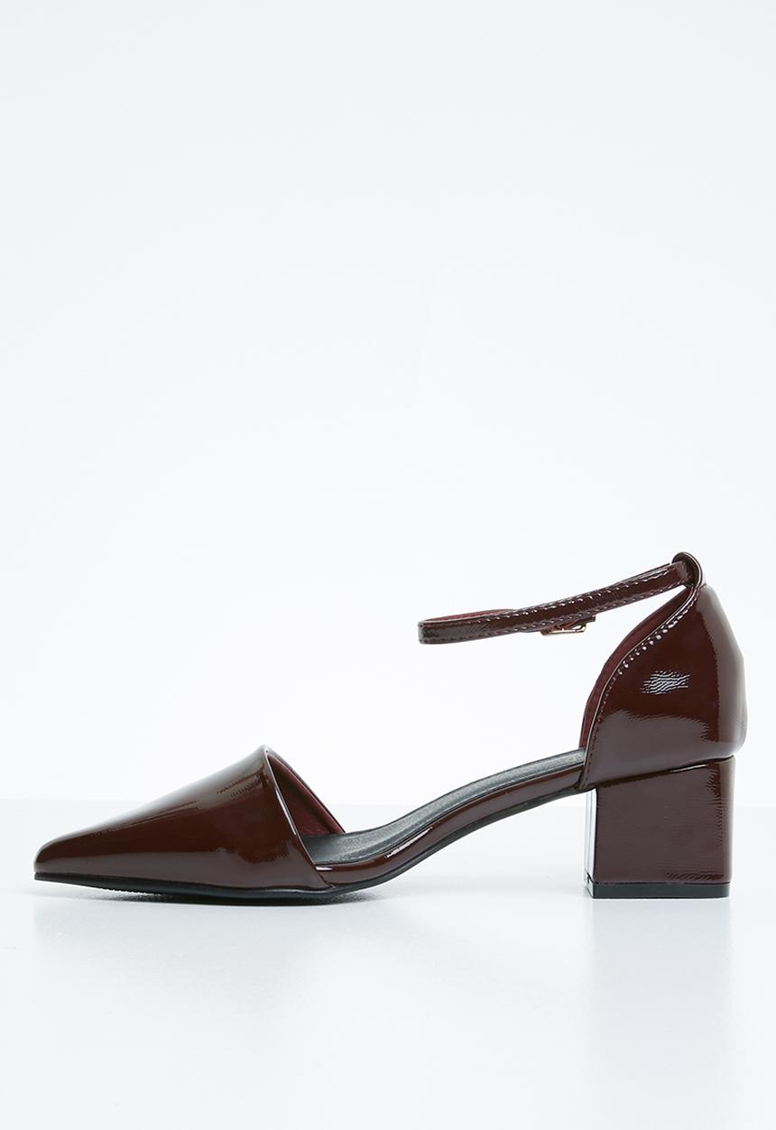 STYLE REPUBLIC - Strappy pointy heel - burgundy