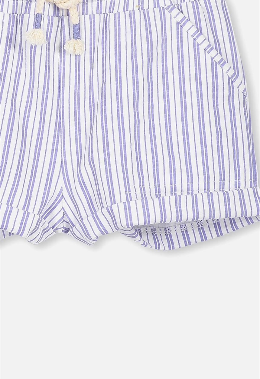 Cotton On - Nila knit short - blue & white