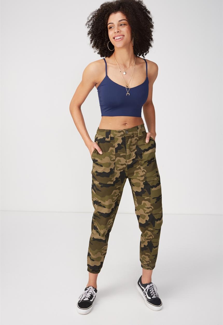 Supré  - Luxe crop cami - navy