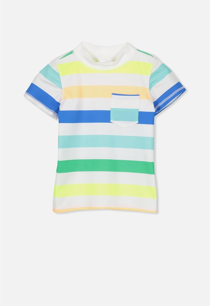 Cotton On - Finley short sleeve rash vest - multi