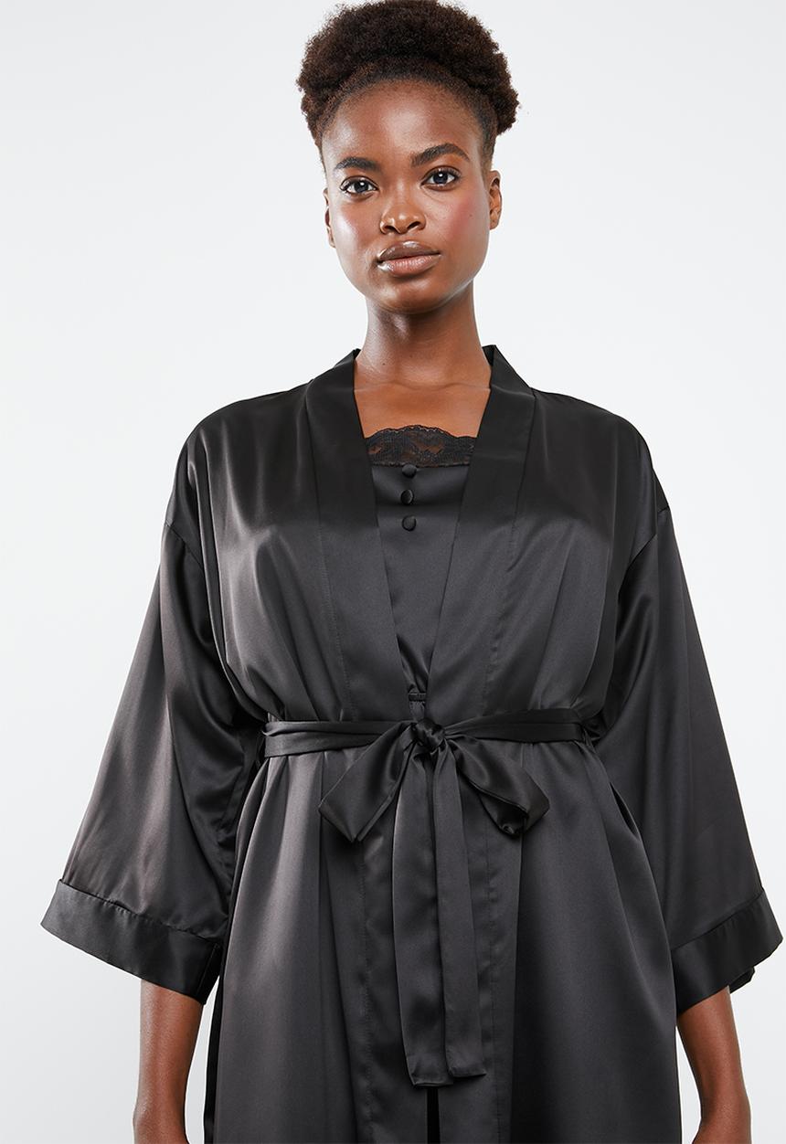 Superbalist - Contrast robe - black