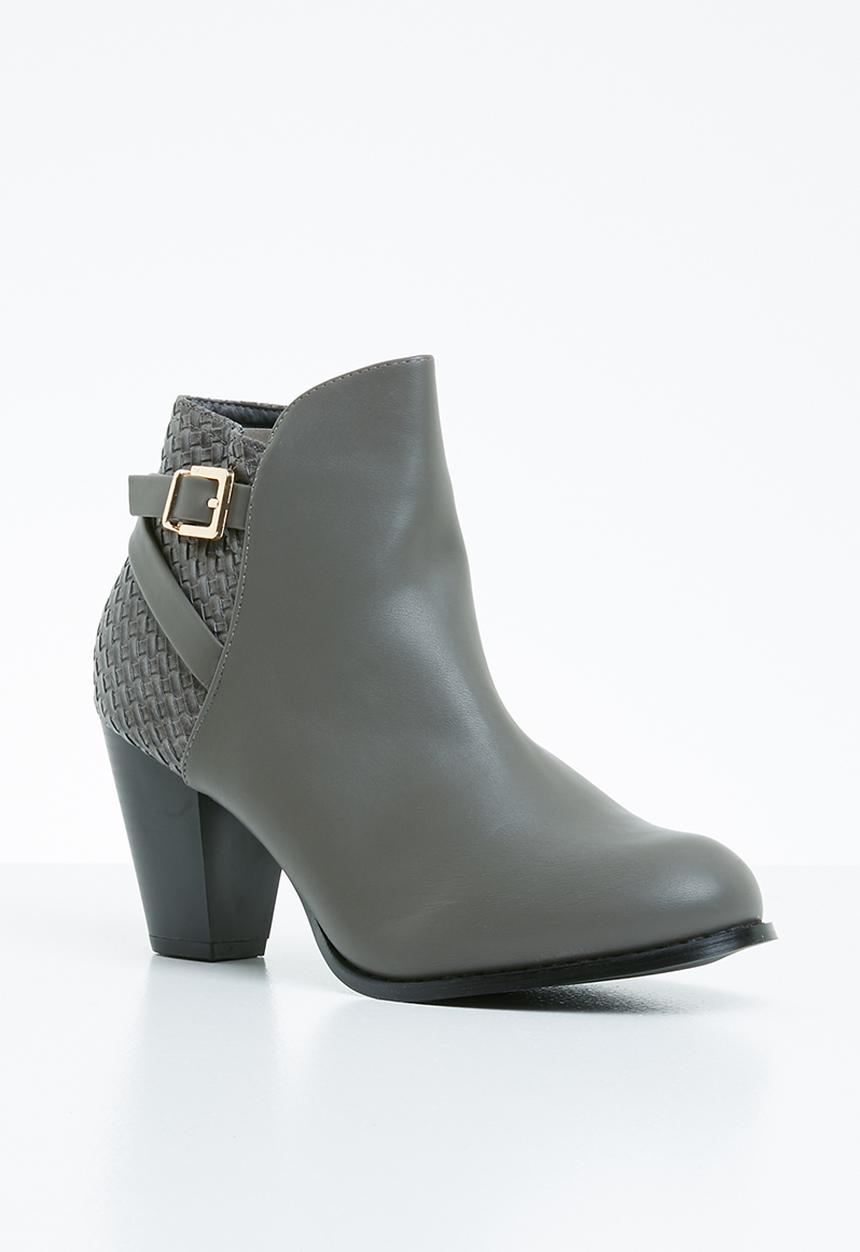 STYLE REPUBLIC - Woven detail boots - grey
