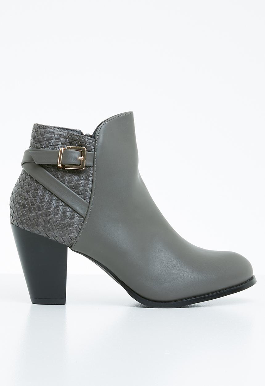 STYLE REPUBLIC - Woven detail boots - grey