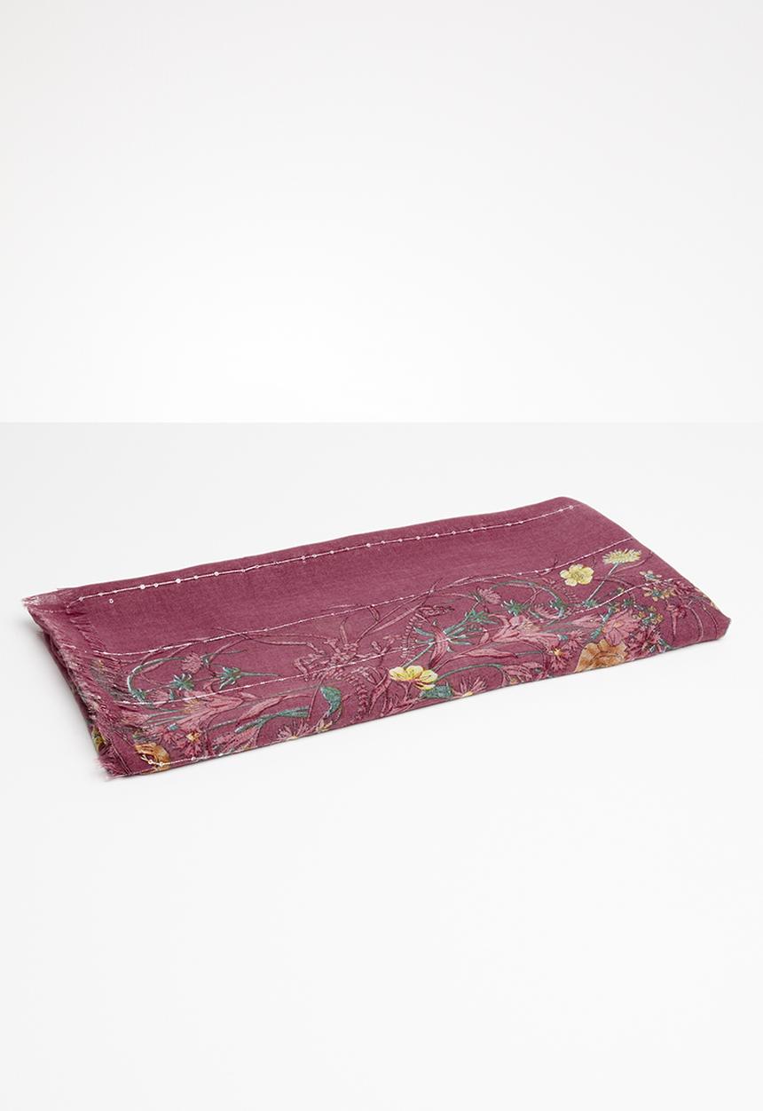 Joy Collectables - Floral print scarf - pink
