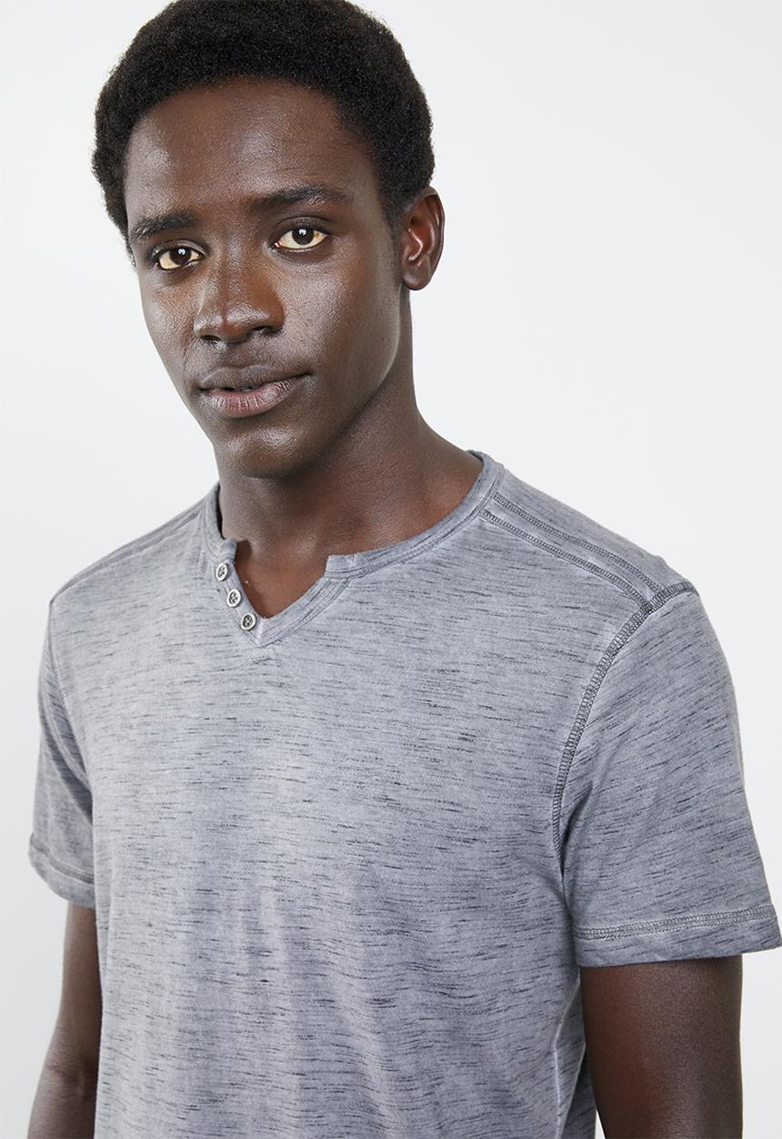STYLE REPUBLIC - Wash tee - dark grey