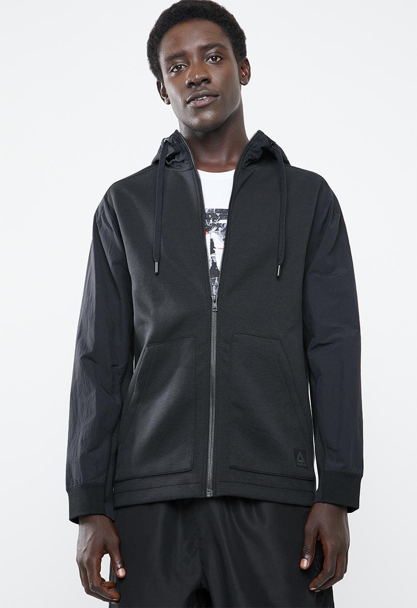 Reebok - Training supply full-zip hoodie - black