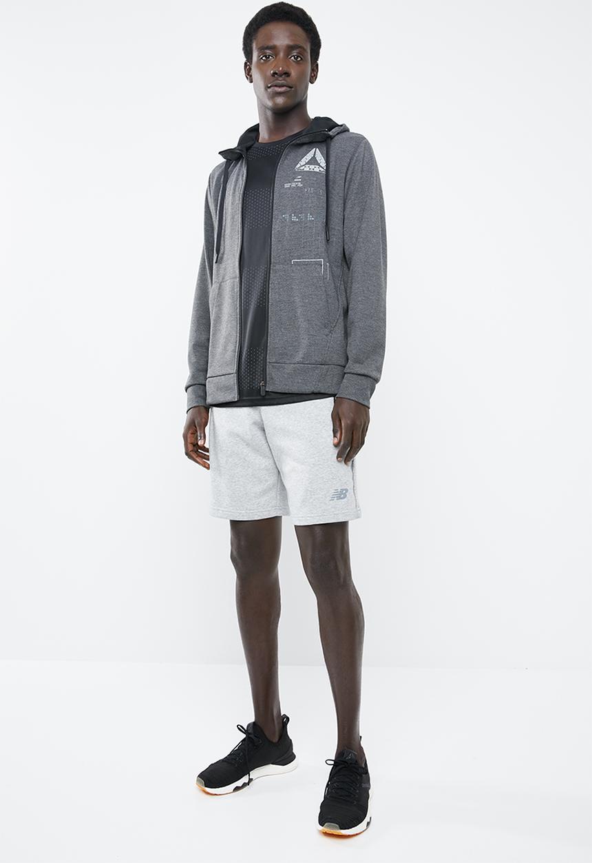 Reebok - Speedwick full zip hoodie - grey