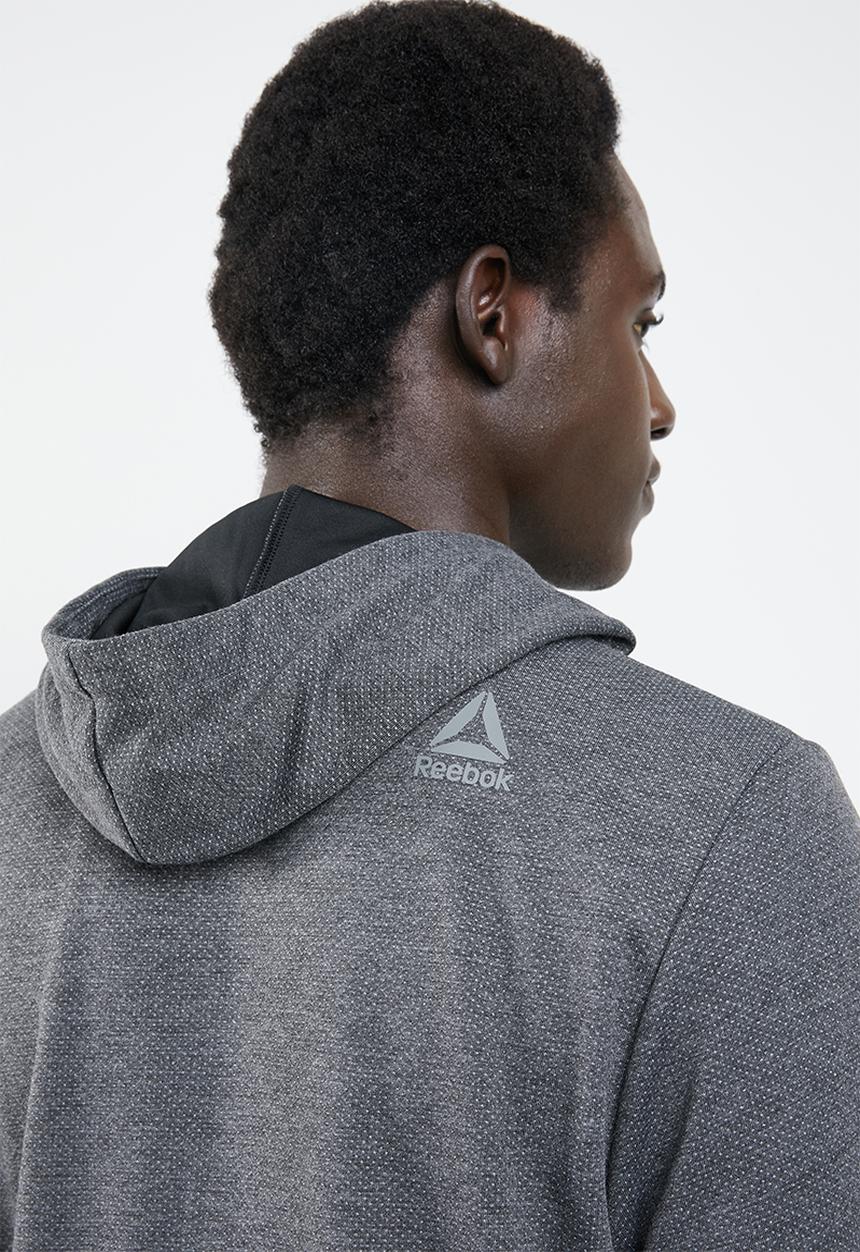 Reebok - Speedwick full zip hoodie - grey