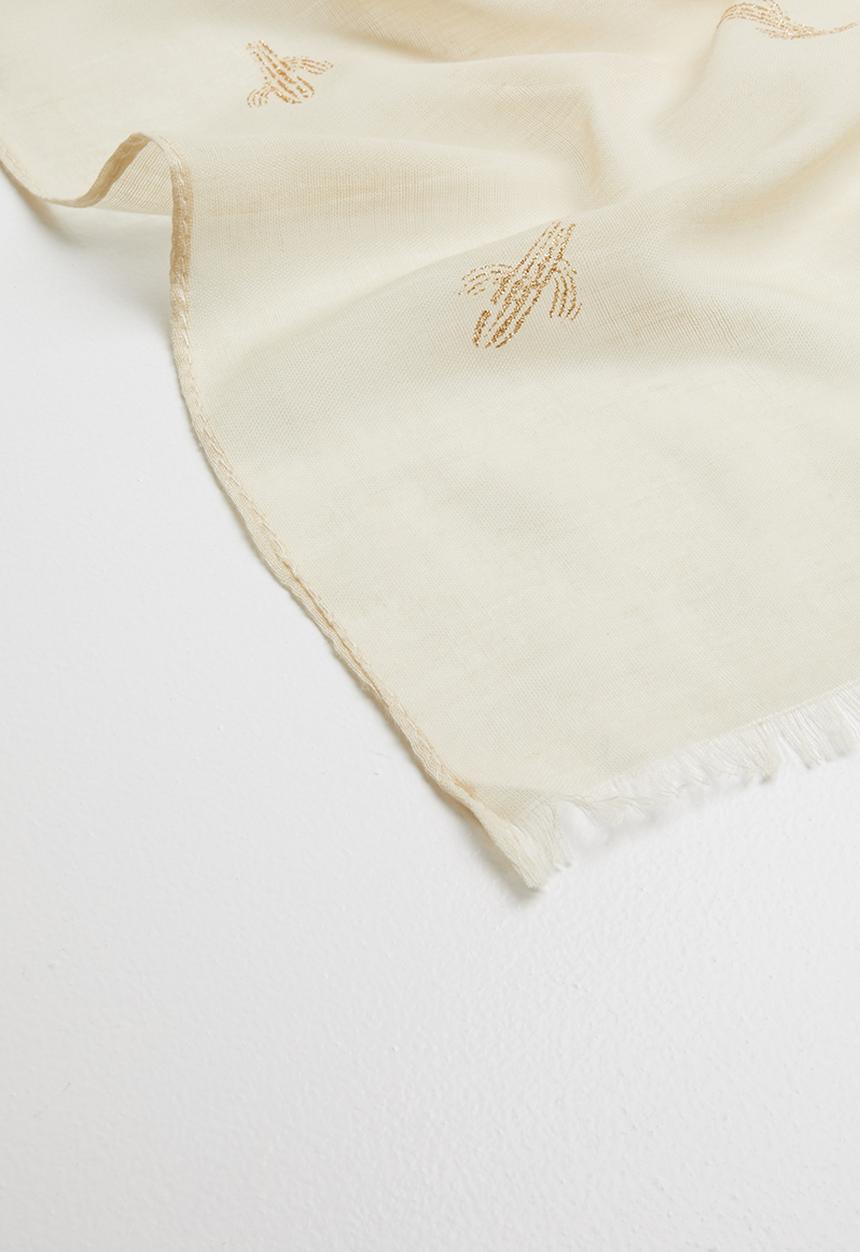 Joy Collectables - Printed detail scarf - beige