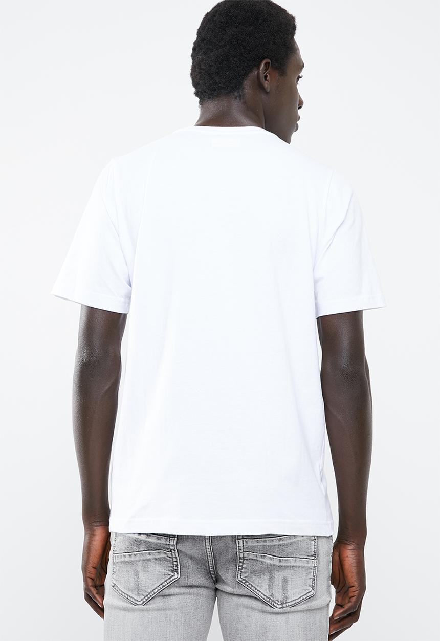 KAPPA - Logo cromen T-shirt - white & blue