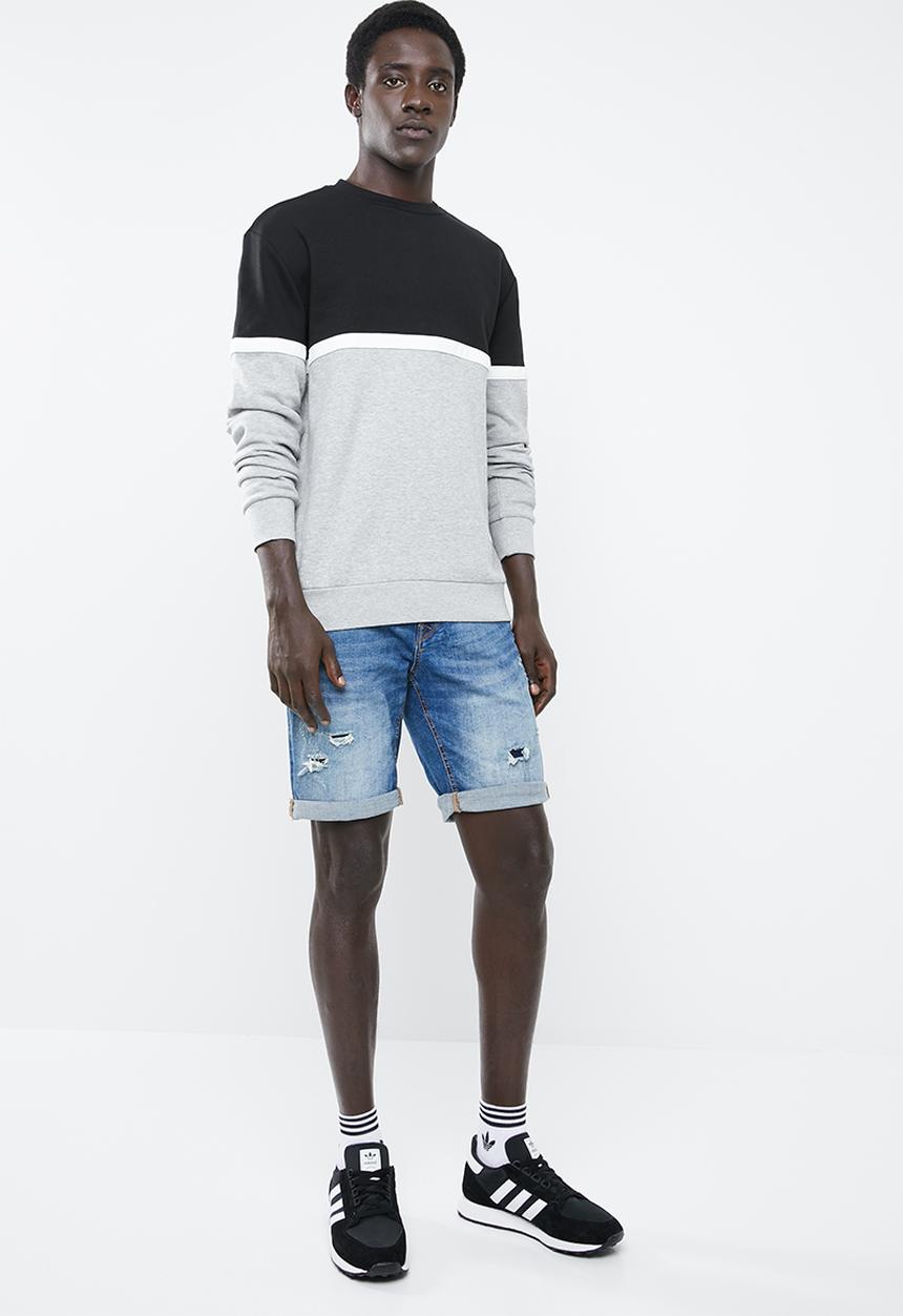 New Look - Self-block crew neck sweater - multi