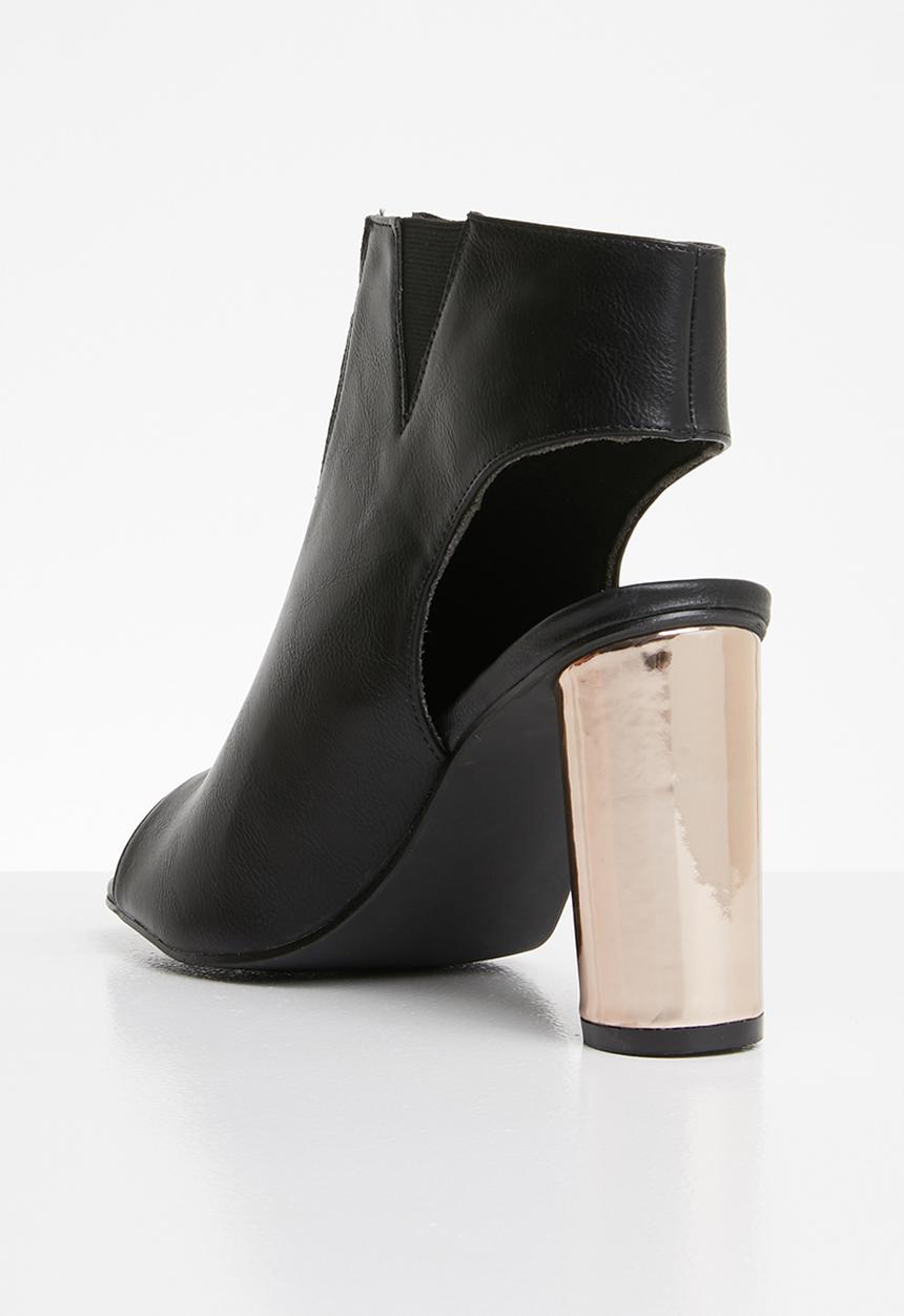 Jada - Metallic heel - black