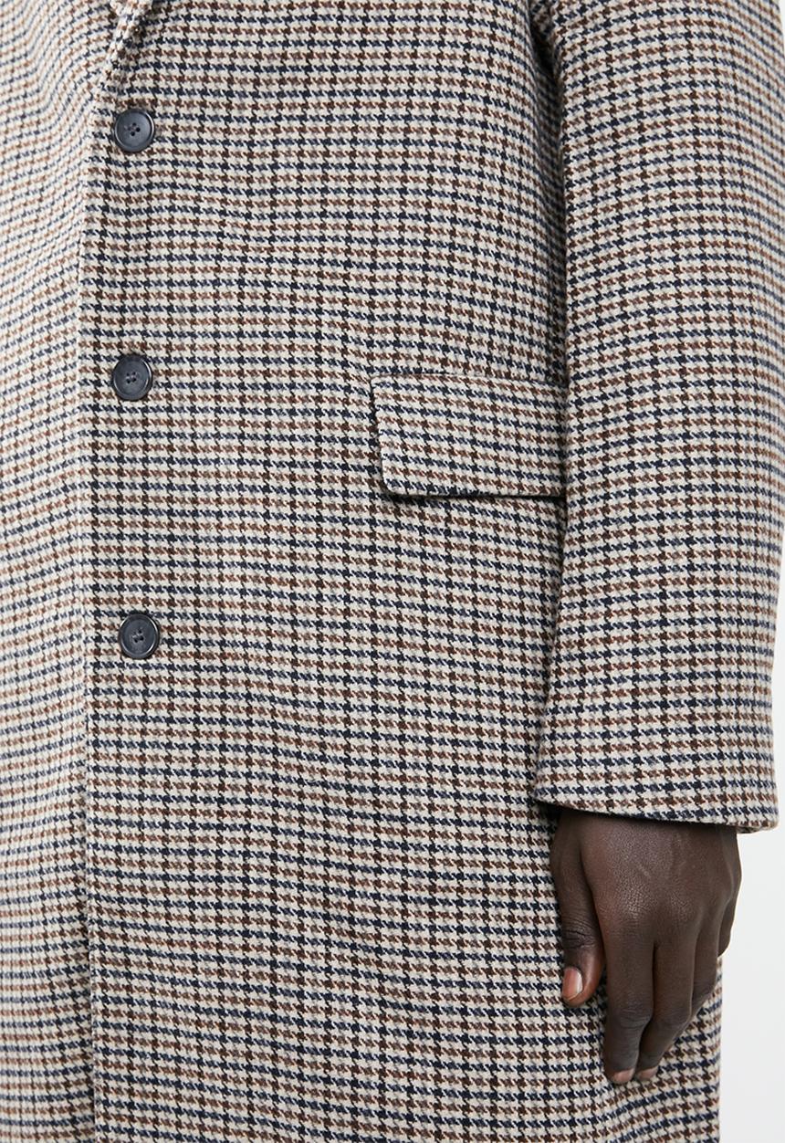 New Look - Check overcoat - multi