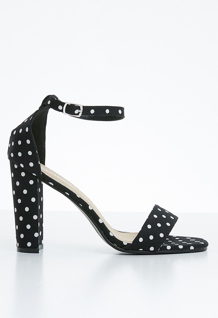 Superbalist - Minnie block heels - black & white 
