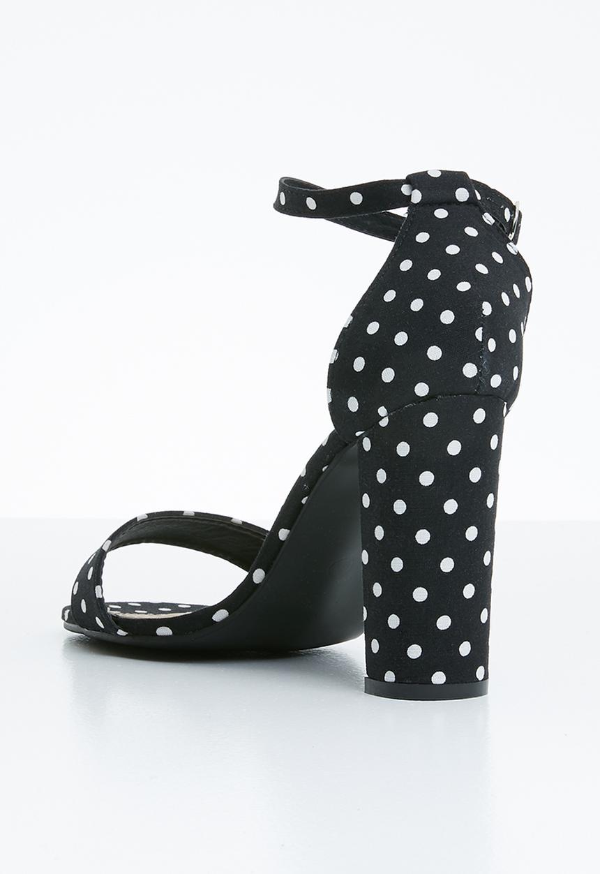 Superbalist - Minnie block heels - black & white 