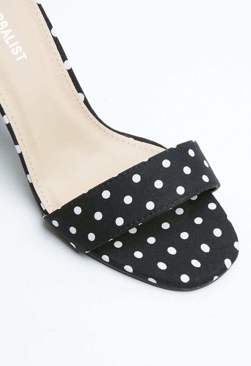 Superbalist - Minnie block heels - black & white 