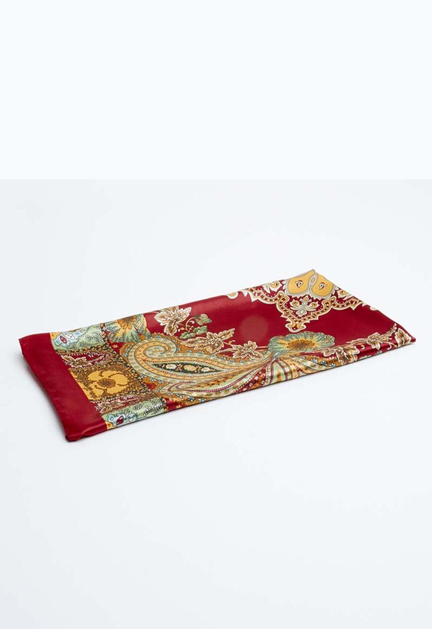 Joy Collectables - Paisley print scarf - red