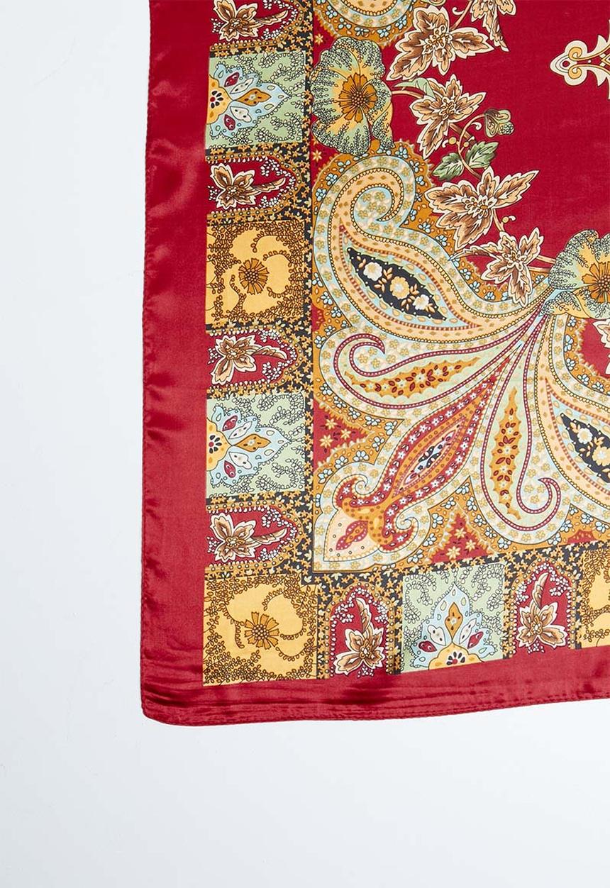 Joy Collectables - Paisley print scarf - red