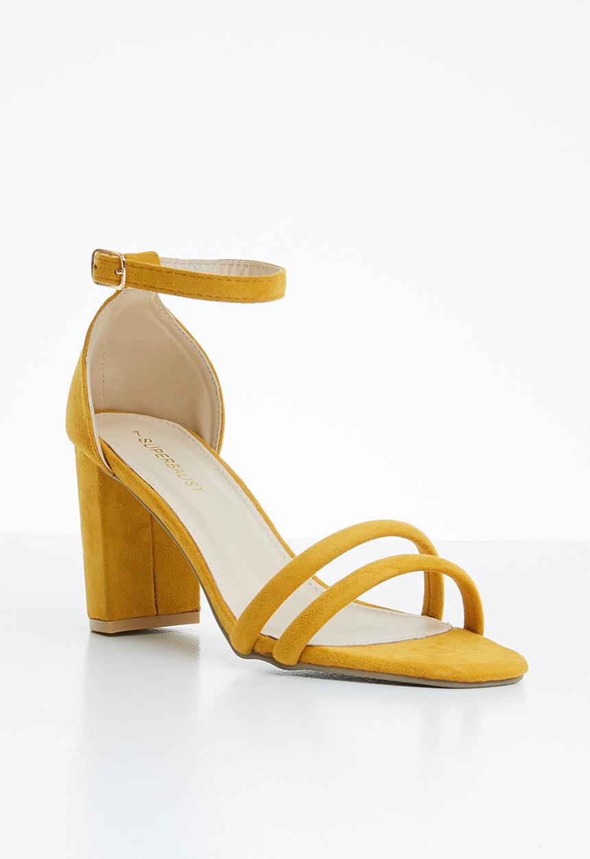 Superbalist - Ivy ankle strap heels - yellow