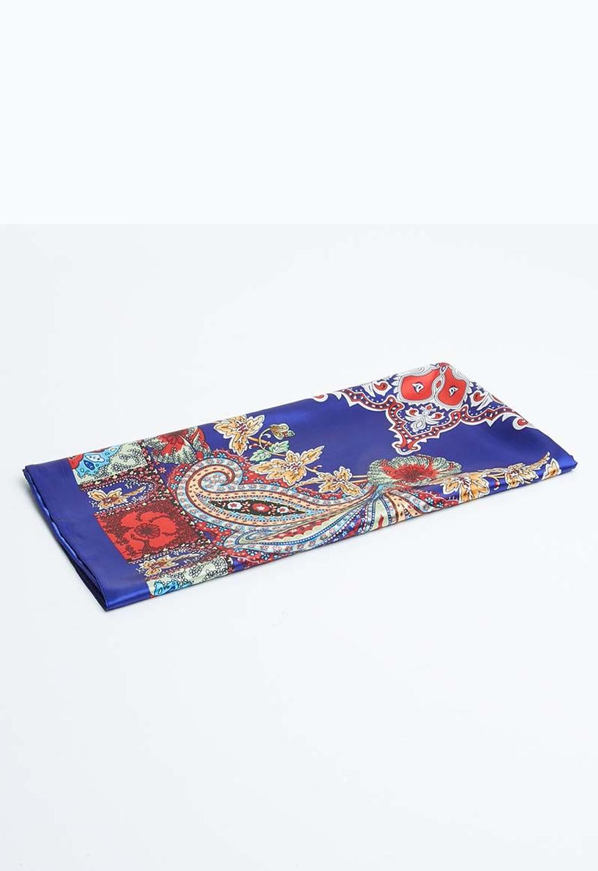Joy Collectables - Paisley print scarf - navy
