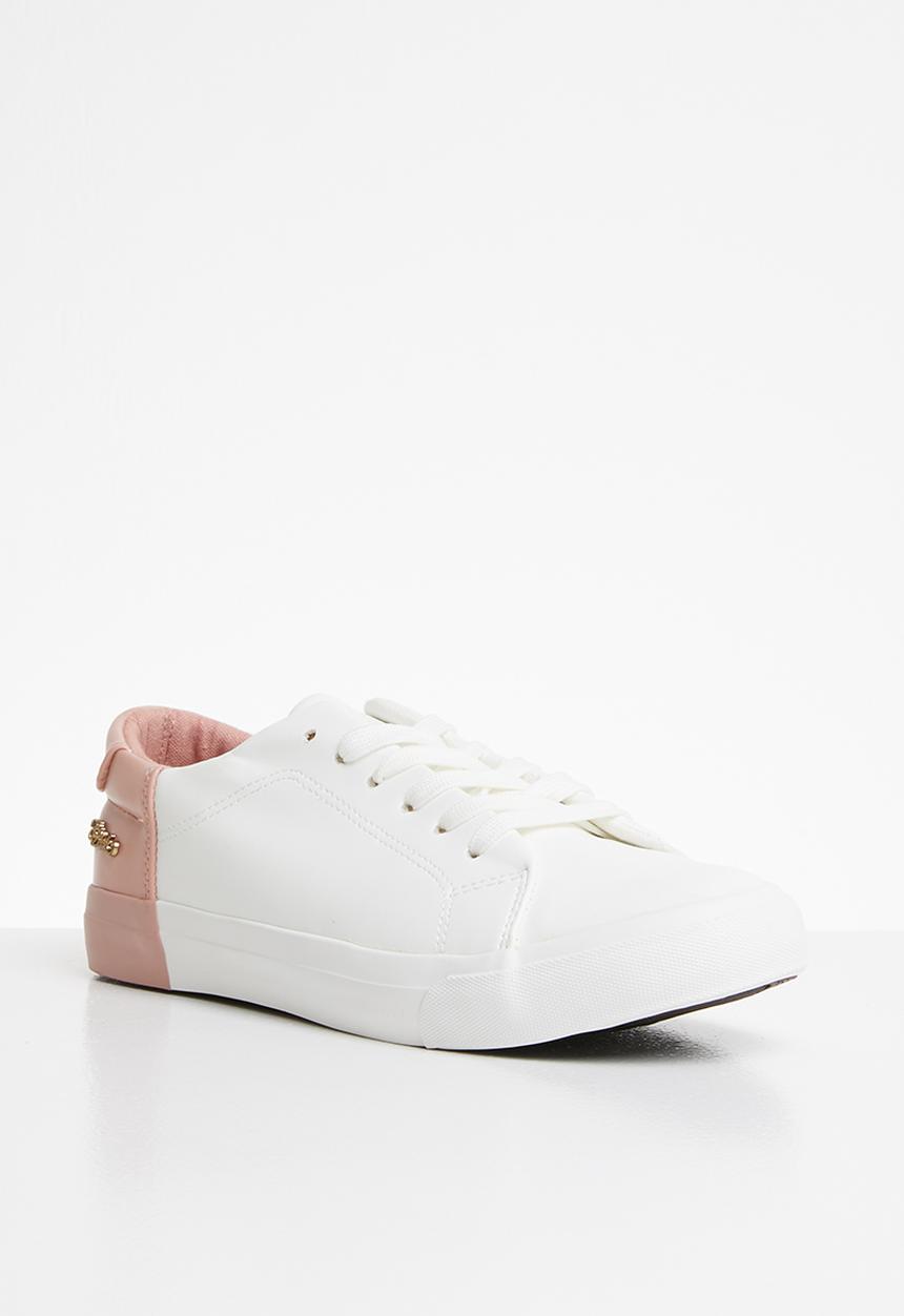 Miss Black - Miki sneakers - pale pink & white 