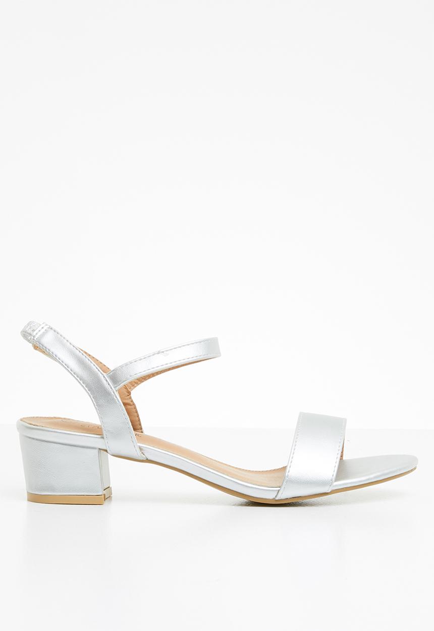 STYLE REPUBLIC - Strappy sandal heels - silver