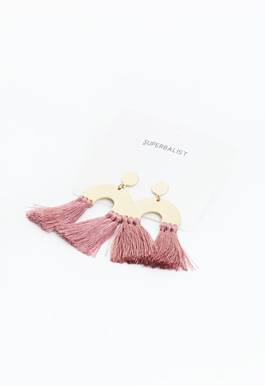 Superbalist - Molly tassel earrings - pink