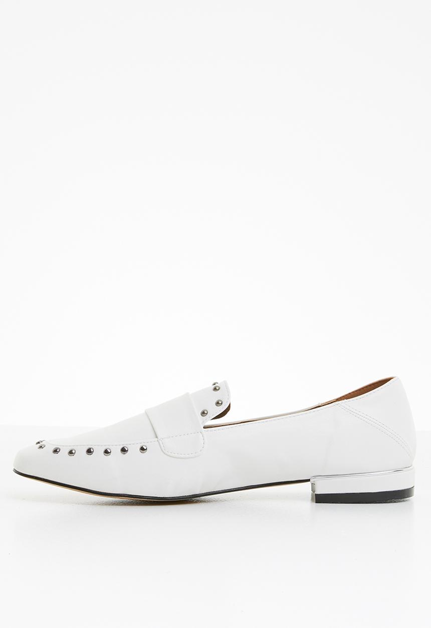 Miss Black - Unique loafer - white