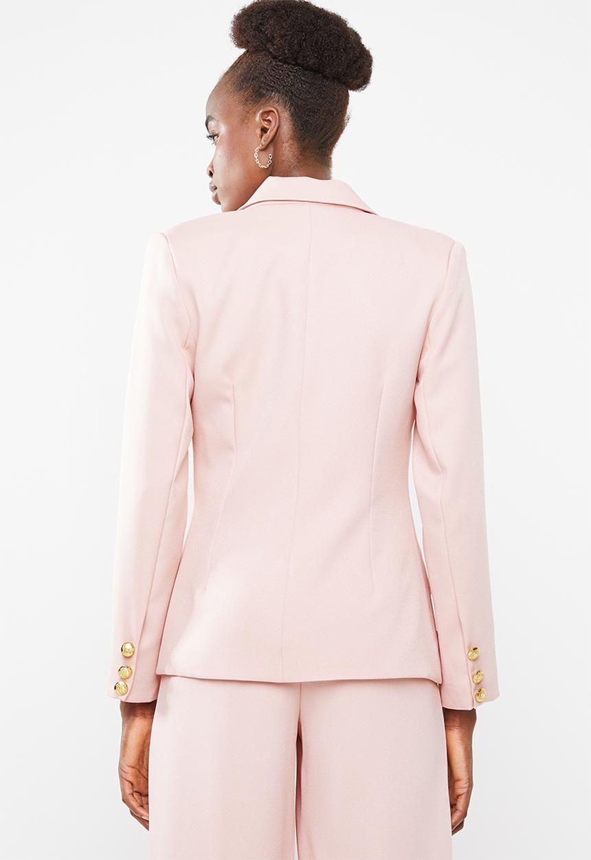 Missguided - Core military blazer - pink