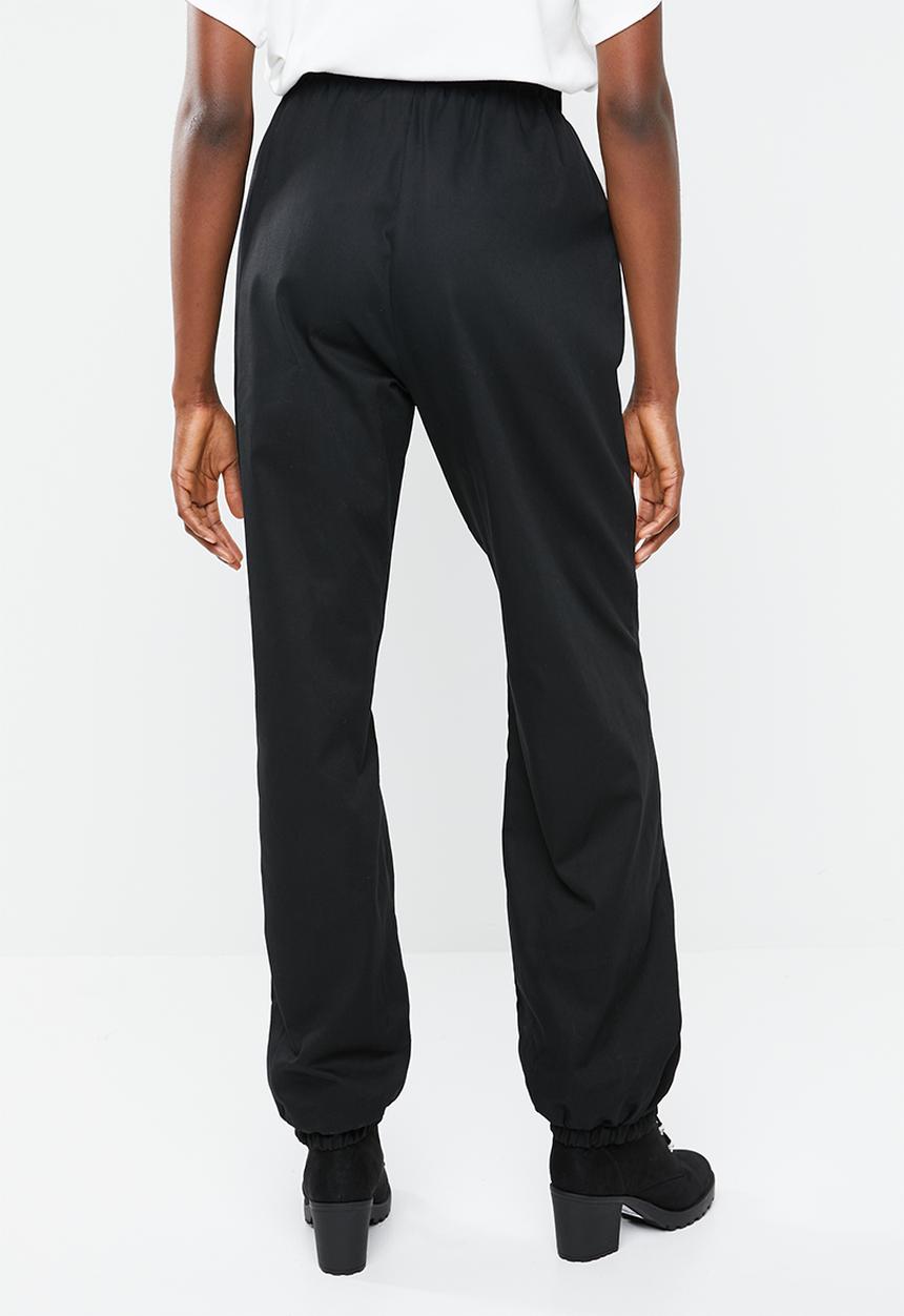 Missguided - 80s twirl trackpants - black