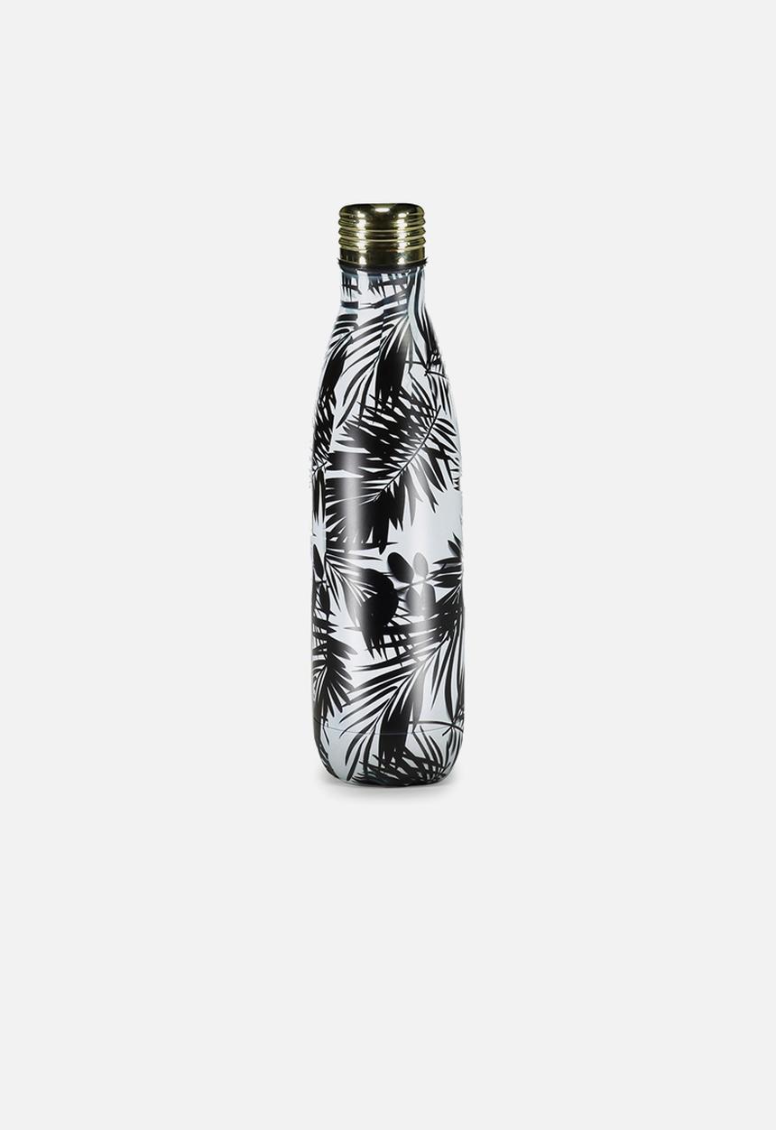 Typo - Metal drink bottle - black & white 