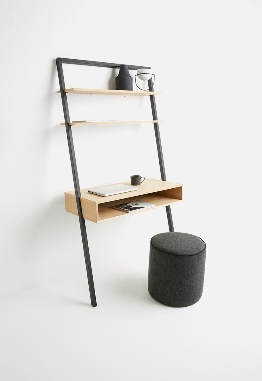 Emerging Creatives - Leaning wall shelf - black