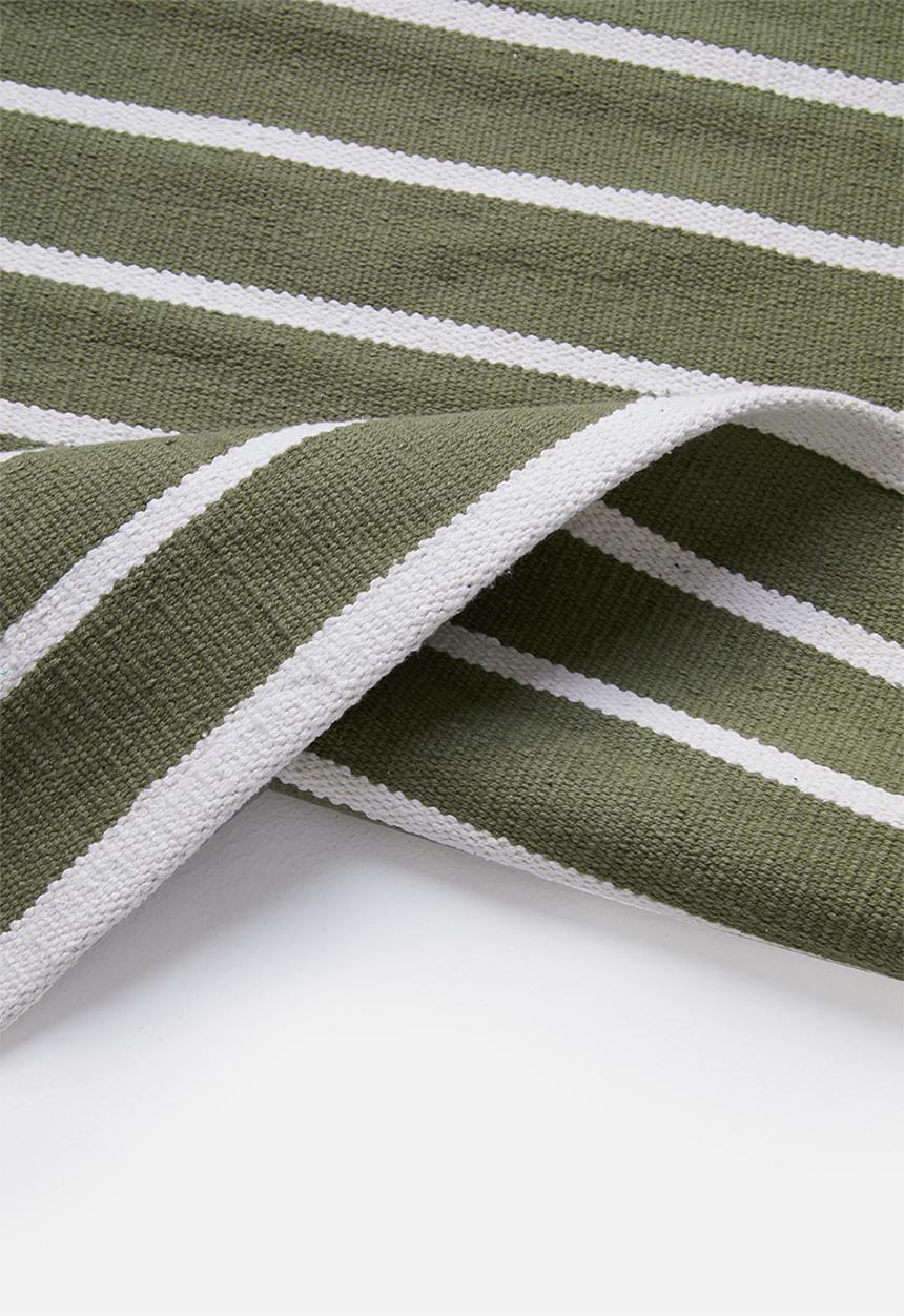 Hertex Haus - Seattle bathmat - sage & white