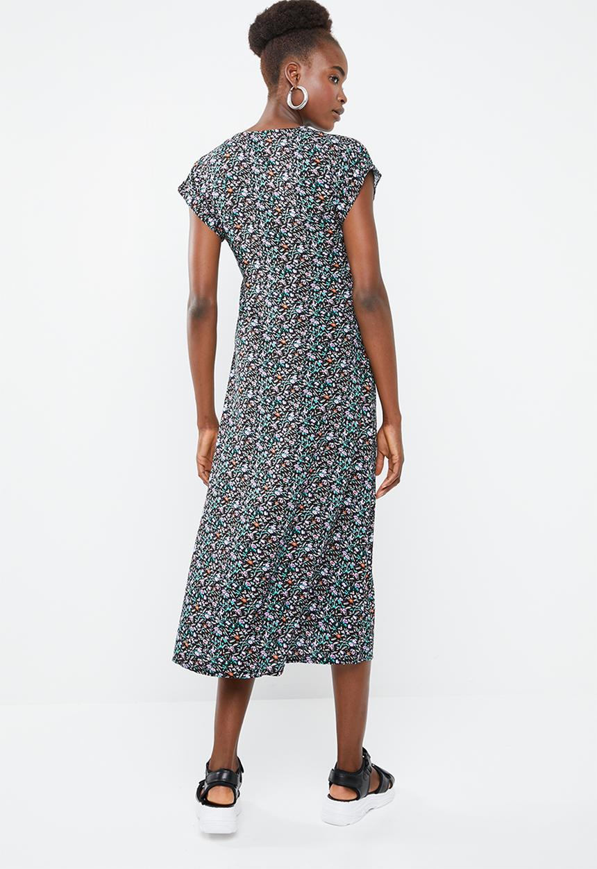 Superbalist - Button through midi dress - multi 
