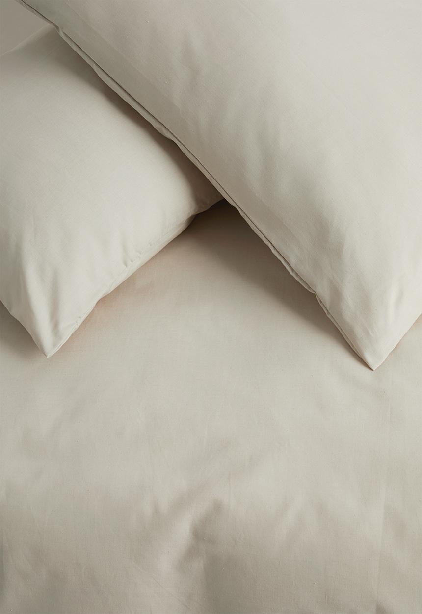 Sixth Floor - Polycotton duvet cover set - stone