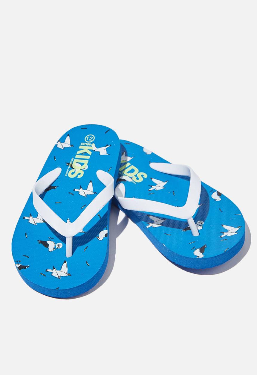 Cotton On - Printed flip flop - blue