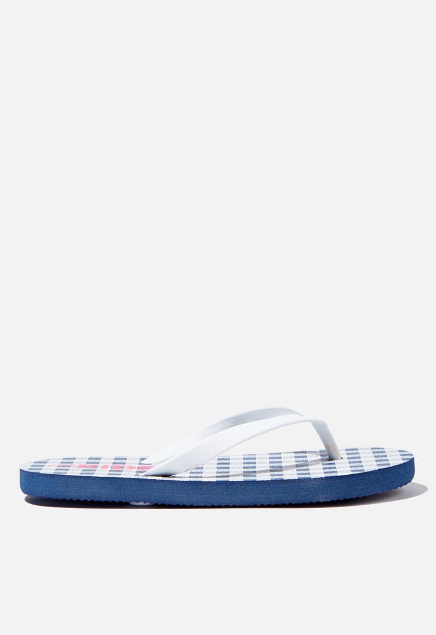 Cotton On - Printed flip flop - blue