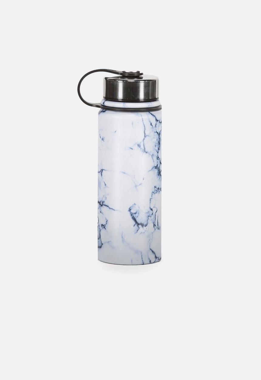 Typo - The striker metal drink bottle - white