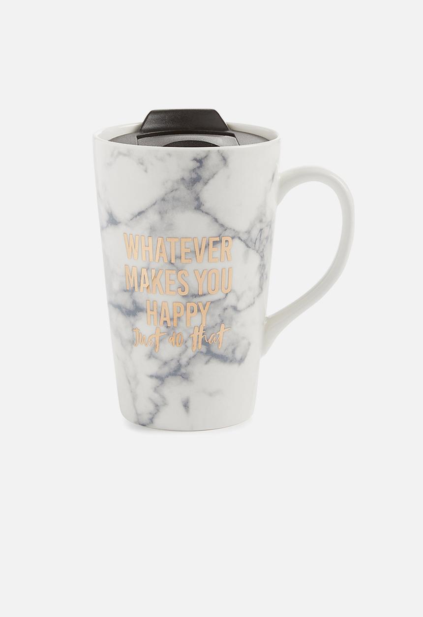 Typo - Nomad travel mug - white