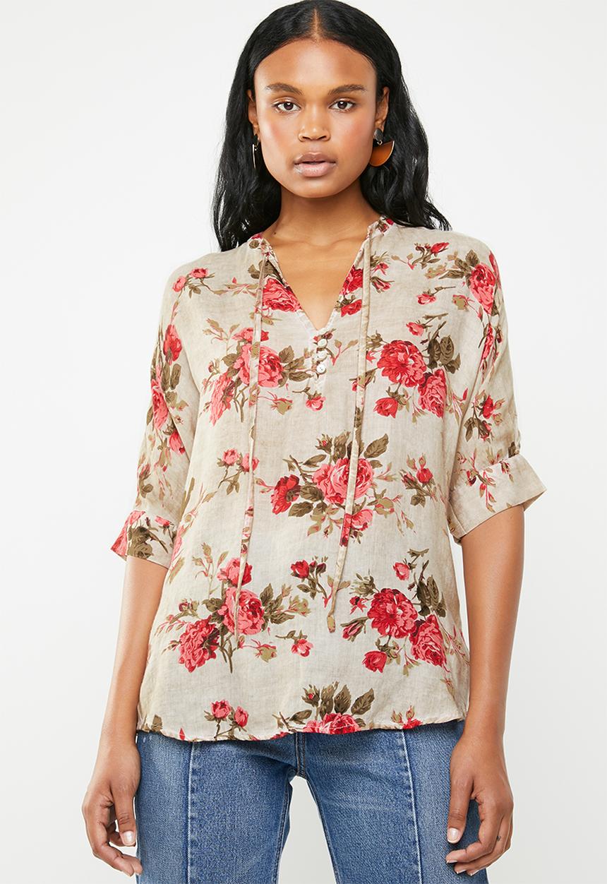 G Couture - Flower printed blouse - multi