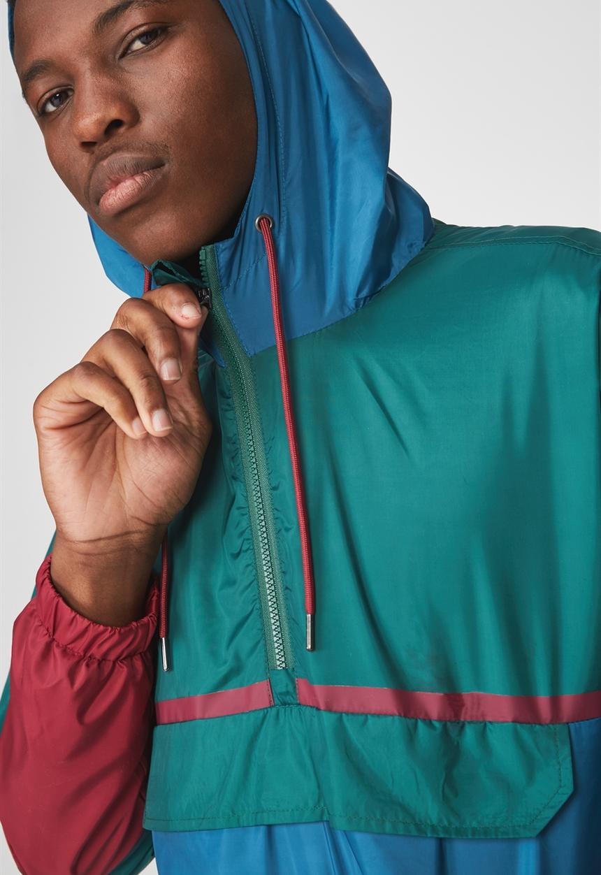Cotton On - Drop shoulder pull over - blue & green